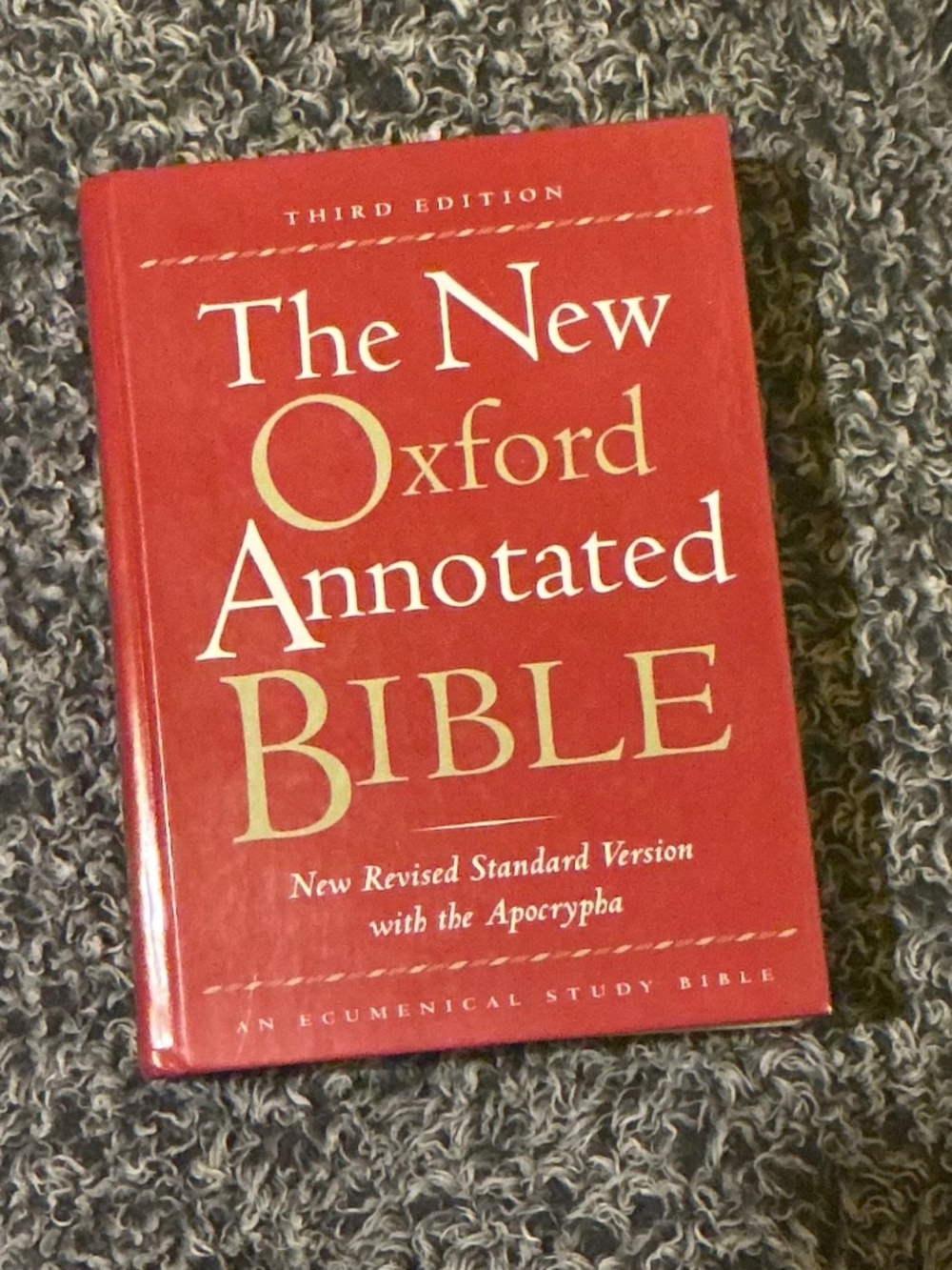 The New Oxford Annotated Bible 3rd Edition NRSV w/ Apocrypha Hardcover Bible